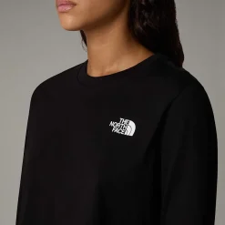 Camiseta Corta De Manga Larga Simple Dome Para Mujer