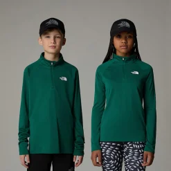 Camiseta De Manga Larga Con Cremallera De 1/4 Never Stop Para Jóvenes