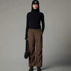 Camiseta De Manga Larga Con Cuello Alto Para Mujer