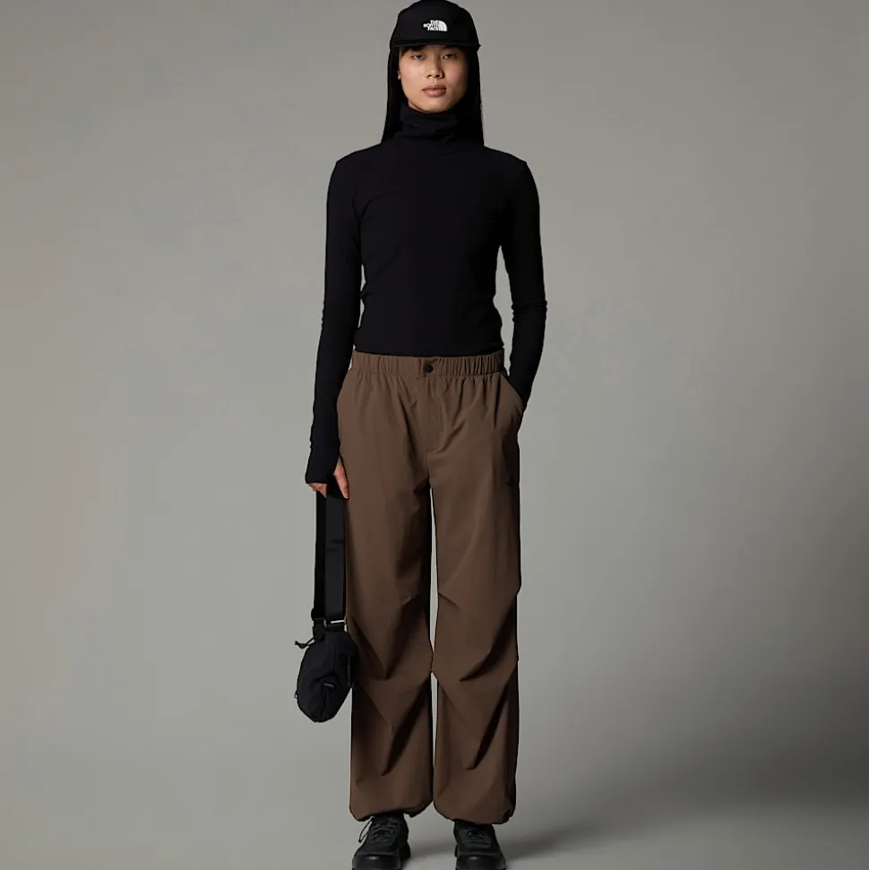 Camiseta De Manga Larga Con Cuello Alto Para Mujer