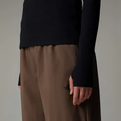 Camiseta De Manga Larga Con Cuello Alto Para Mujer