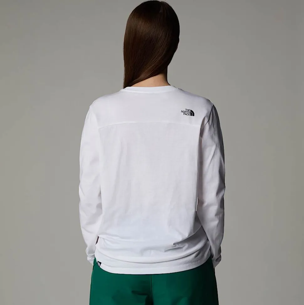 Camiseta De Manga Larga Simple Dome Para Mujer