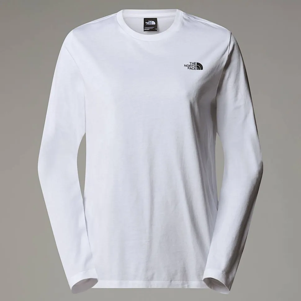 Camiseta De Manga Larga Simple Dome Para Mujer