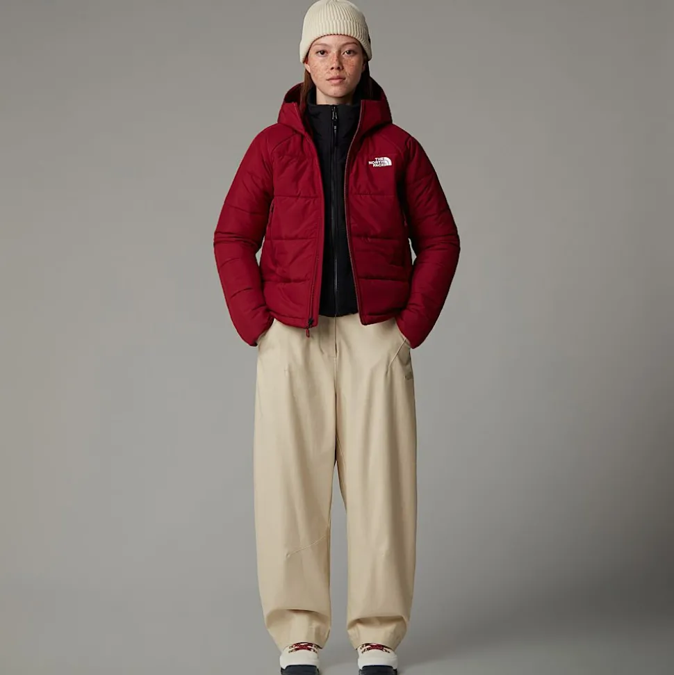 Chaqueta Con Capucha Y Aislamiento Térmico Sintético Circular Para Mujer