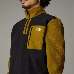 Chaqueta Polar Con Cremallera De 1/4 Yumiori Para Hombre