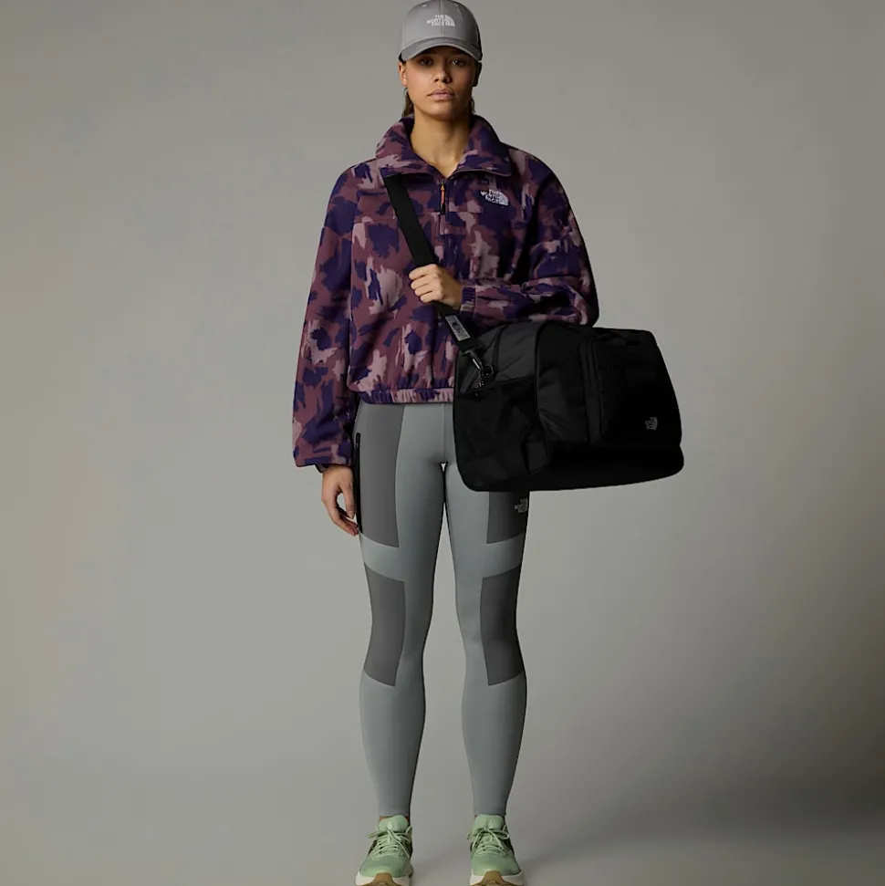 Forro Polar Estampado Con Cremallera De 1/4 Para Mujer