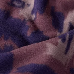 Forro Polar Estampado Con Cremallera De 1/4 Para Mujer