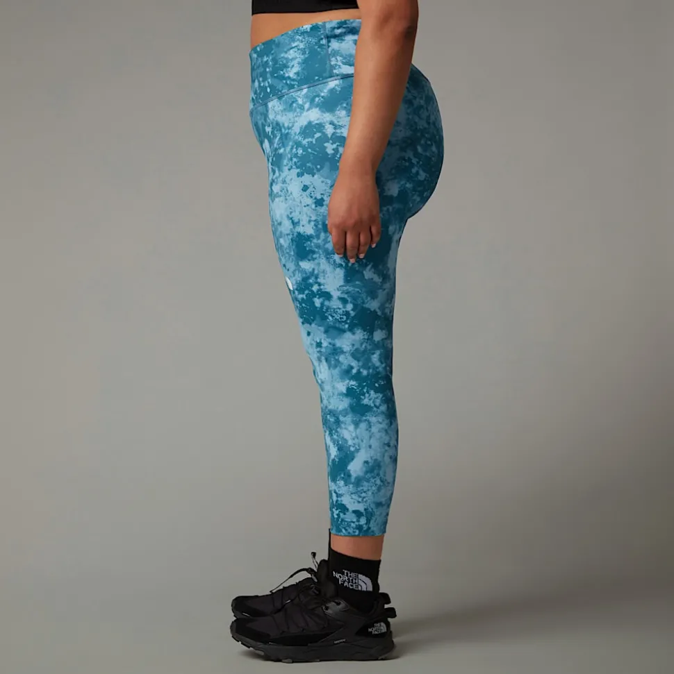 Mallas Estampadas De Talle Alto De 7/8 Flex De Talla Grande Para Mujer