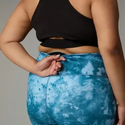 Mallas Estampadas De Talle Alto De 7/8 Flex De Talla Grande Para Mujer