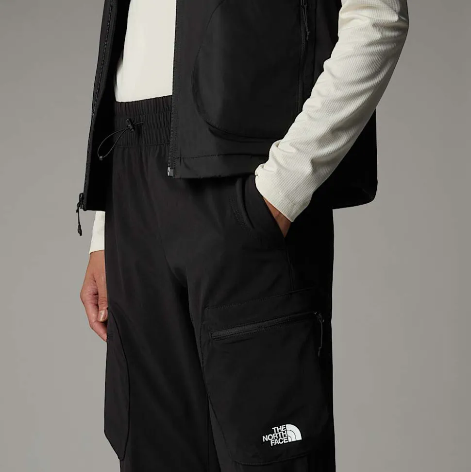 Pantalón De Chándal Plegable Recto De Corte Regular Para Mujer