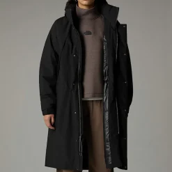 Parka Larga Acolchada Para Mujer