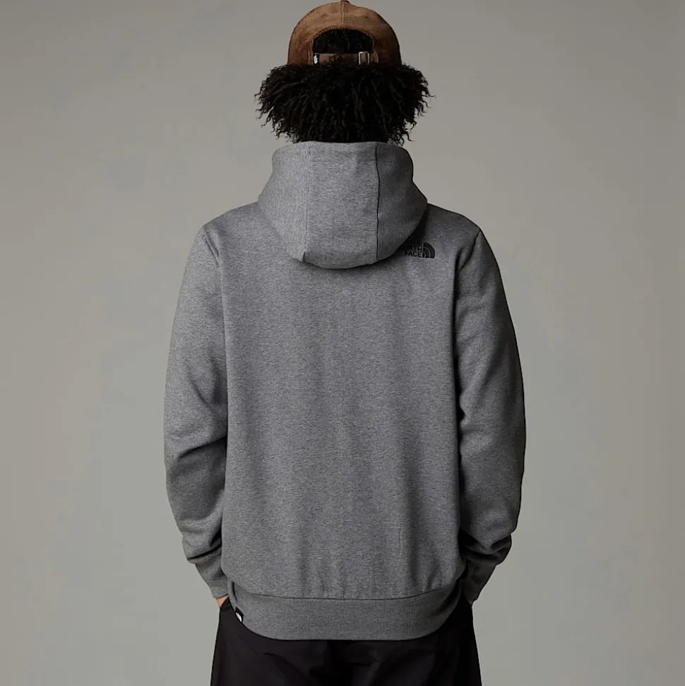 Sudadera Con Capucha Y Cremallera Integral Simple Dome Para Hombre