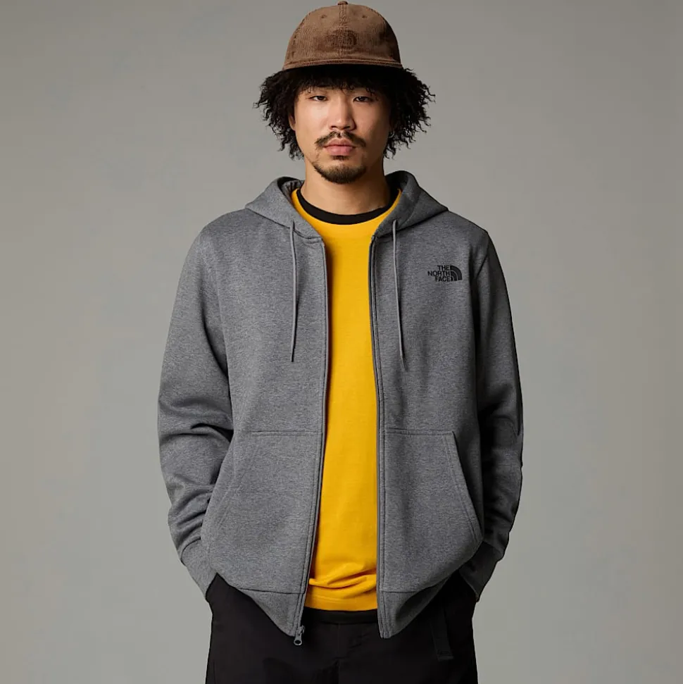 Sudadera Con Capucha Y Cremallera Integral Simple Dome Para Hombre