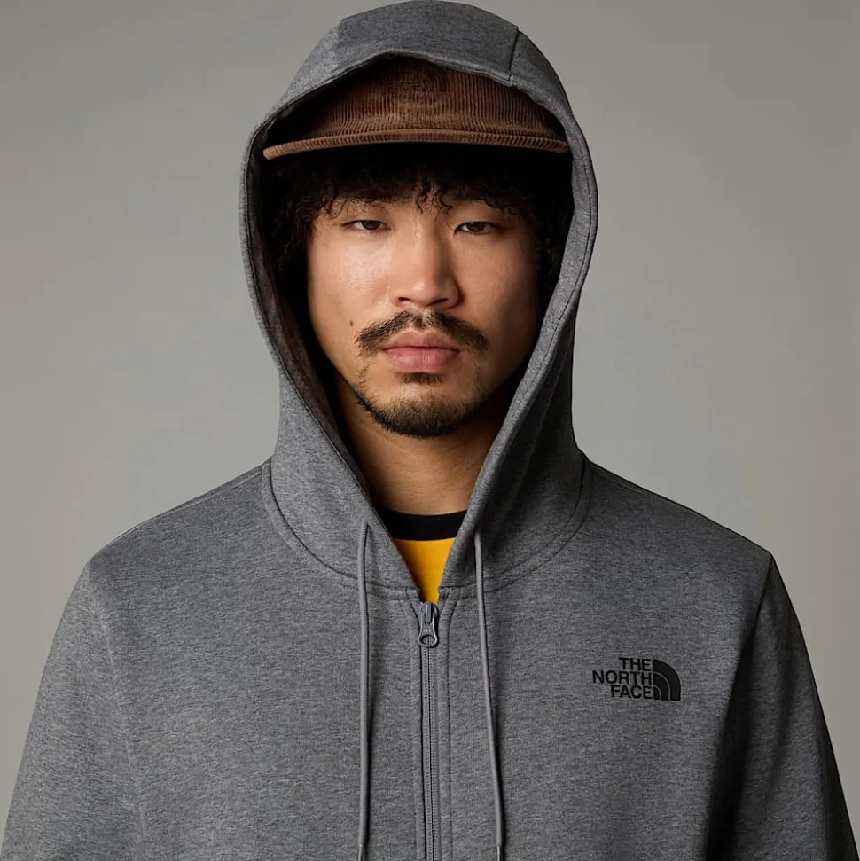 Sudadera Con Capucha Y Cremallera Integral Simple Dome Para Hombre