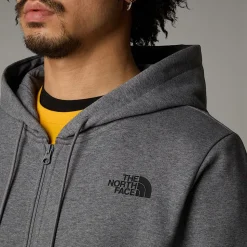 Sudadera Con Capucha Y Cremallera Integral Simple Dome Para Hombre