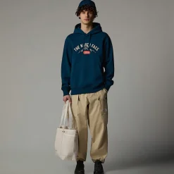 Sudadera Con Capucha Y Estampado Gráfico Varsity Para Hombre