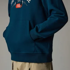 Sudadera Con Capucha Y Estampado Gráfico Varsity Para Hombre