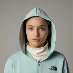 Sudadera Ligera Con Capucha Y Cremallera Integral Oversized Para Niña