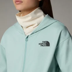 Sudadera Ligera Con Capucha Y Cremallera Integral Oversized Para Niña